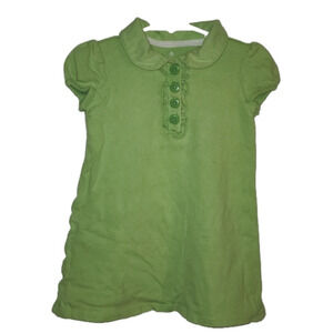 Old NAVY Green Short Sleeve Polo Shirt Dress